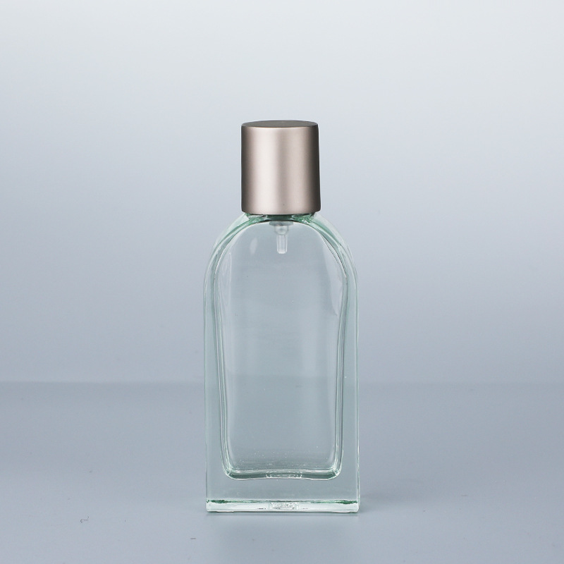 批发50ml扁形圆斜肩香水瓶细雾按压式香水空香水瓶化妆品