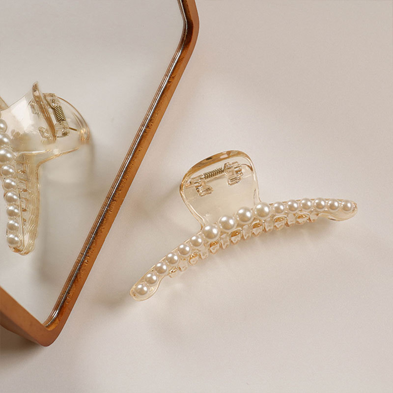 Simple Style Geometric Artificial Pearl Handmade Hair Claws 1 Piece display picture 18