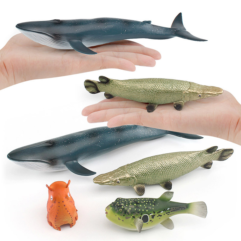 Exportación transfronteriza simulación Marina modelo animal submarino biológico cocodrilo Anguila tortuga de Río Ballena Azul volador elefante pulpo adornos