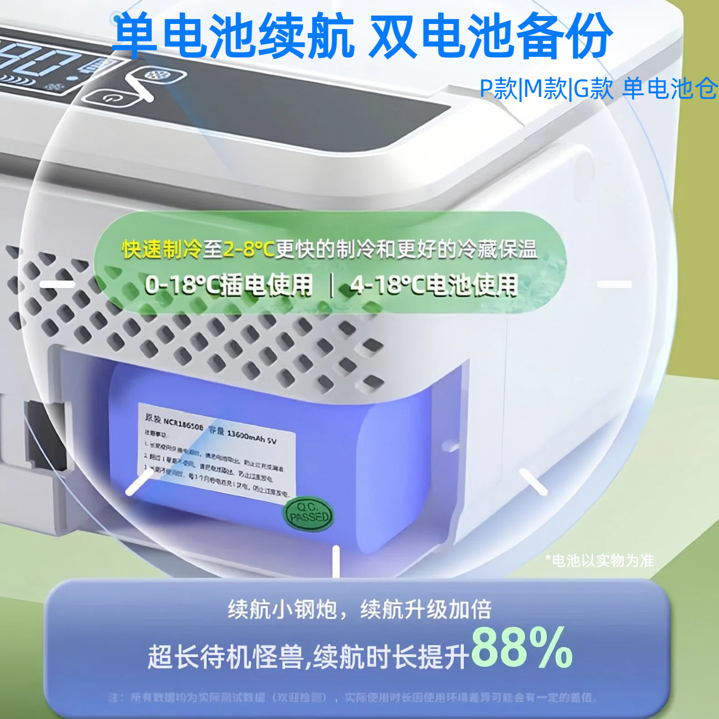 Pmg Portable Medicine Refrigeration Box Insulin Refrigeration Box Growth Hormone 2-8 ℃ Refrigerated Mini Fridge