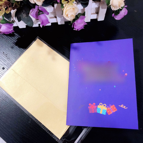 New HAPPY BIRTHDAY three-dimensional greeting card creative handmade hollow paper carving gift 3D birthday card wholesale
