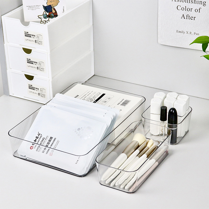 Drawer compartment storage box office desk cabinet built-in stationery pen rectangular plastic desk finishing small storage box Drawer compartment storage box office desk cabinet built-in stationery pen rectangular plastic desk finishing small storage box