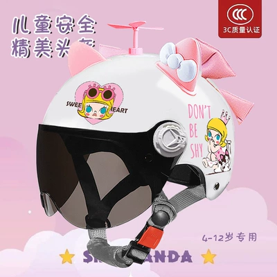 Four-Season Half Helmet Cute — Motosiklet kaskı (dəbilqə)