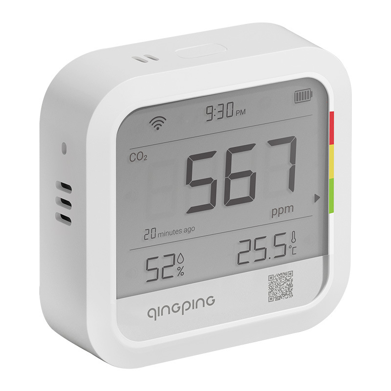 Qingping 이산화탄소 및 온도 및 습도 감지기 CGP22C [핫한 품목이 품절되었습니다. 2025.4.2에 입고되었습니다]