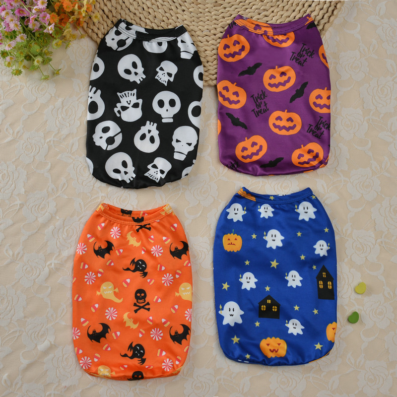 Clearance processing pet clothes Halloween theme vest Teddy…