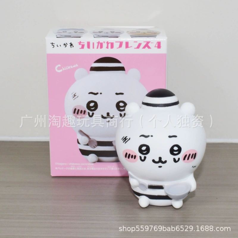 Трендовые игрушки и самоироничный мишка-друг, четвертый пunct blind box Jiyi Xiaoba Usach Hatchi Древний дом фигурки украшения кукла