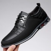 Fashionable footwear for leisure for leather shoes English style, plus size, British style