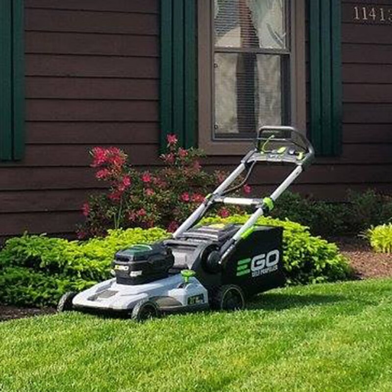 EGO56V máquina de césped eléctrica de litio LM2101 cortadora de césped empujada mano cortadora de césped doméstica jardín cortadora de césped eléctrica