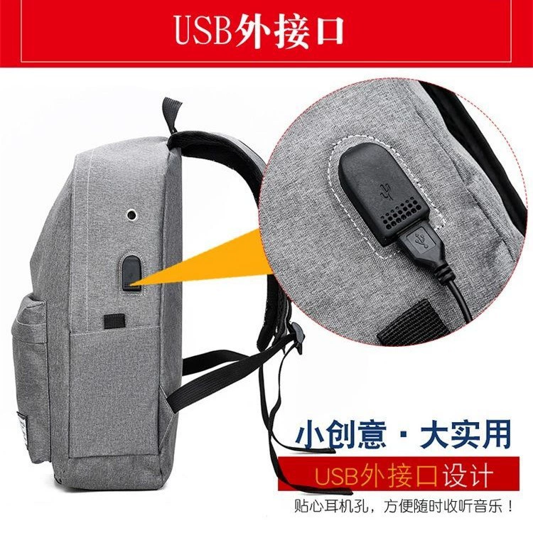 Backpack, capacious school bag for elementary school students for men and women, fashionable laptop for traveling, Korean style
