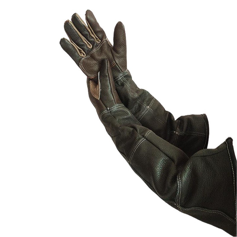 Fábrica directa anti-mordedura guantes primera capa de piel de vaca mascota lavado protector perro animal gato anti-arañazos impermeable profesional flexible