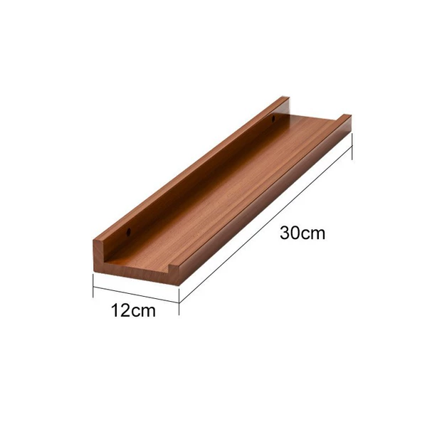 【30X12CM】Pine board-walnut color-painted★