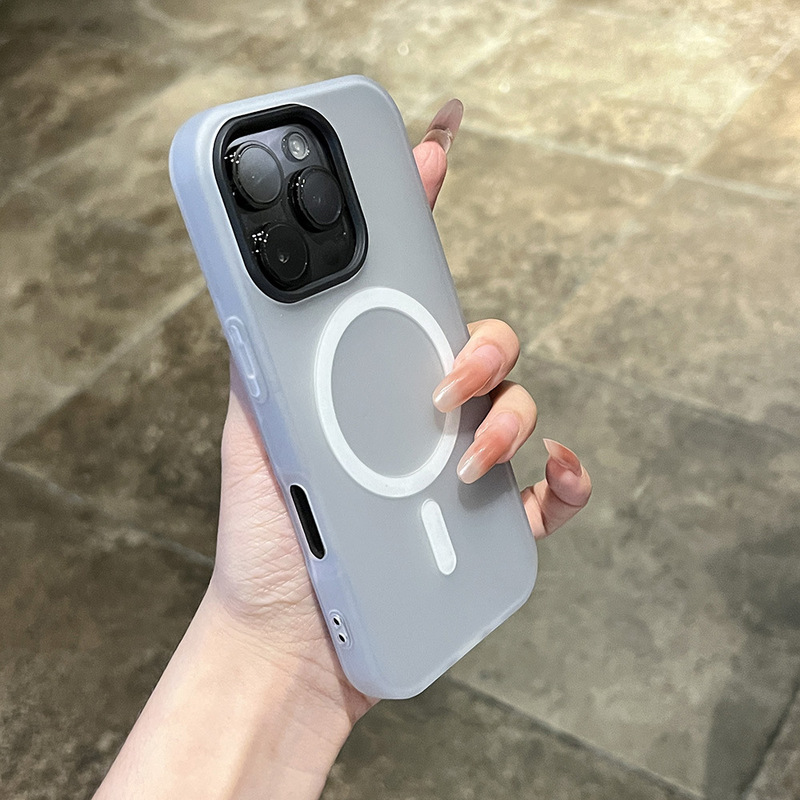 适用iPhone17PROMAX手机壳果冻二合一磁吸苹果16软糯不沾指纹简约|undefined