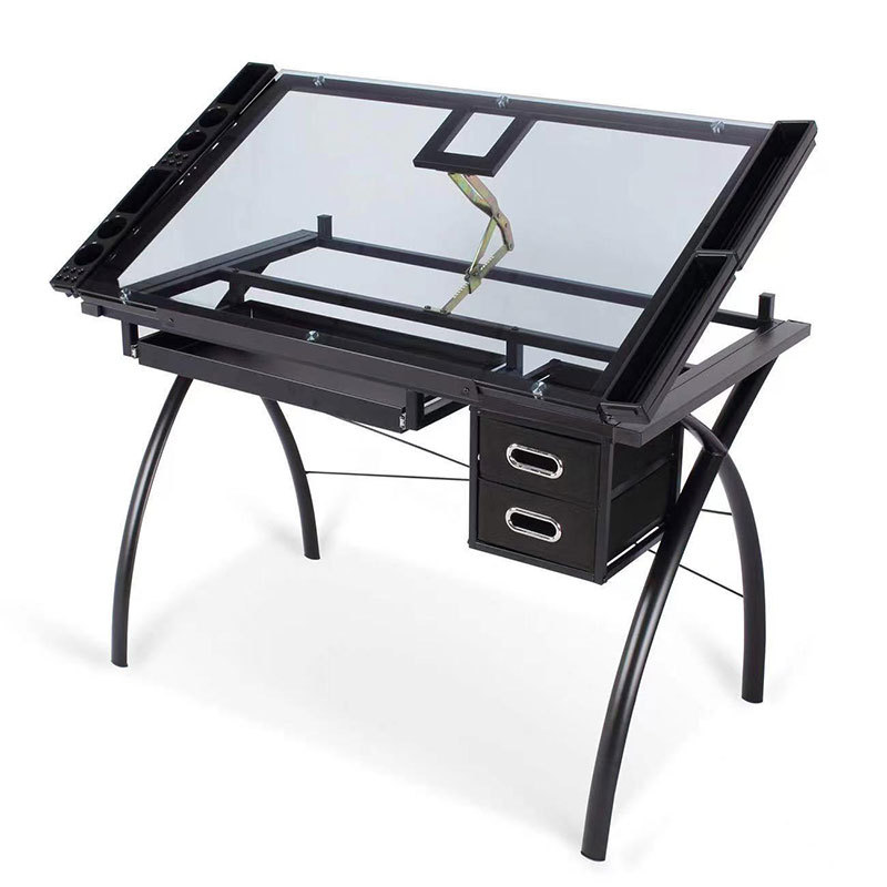 Cross-border European and American simple modern professional engineering drawing room art table folding lifting wooden easel desk drawing table