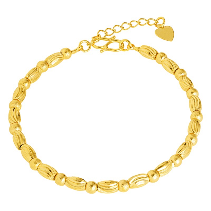 Vietnam arena oro chino patrón pulsera mujeres Luz de lujo estilo nacional elegante pulsera rica todo fósforo joyería exquisita venta al por mayor