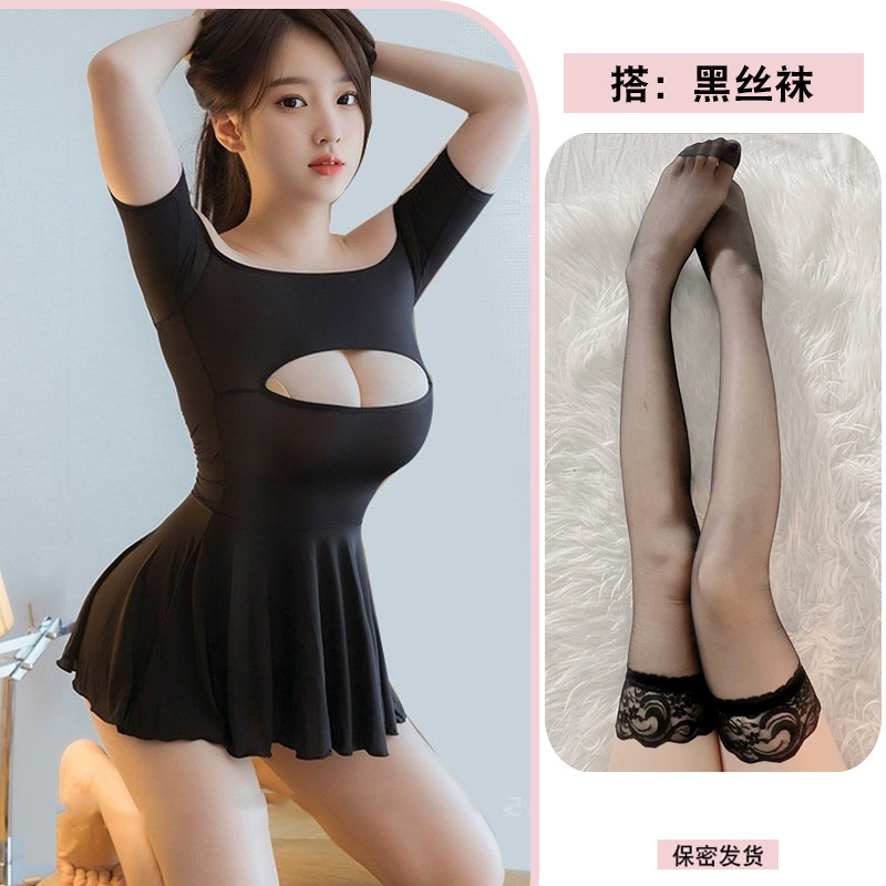 블랙 + 블랙 스타킹