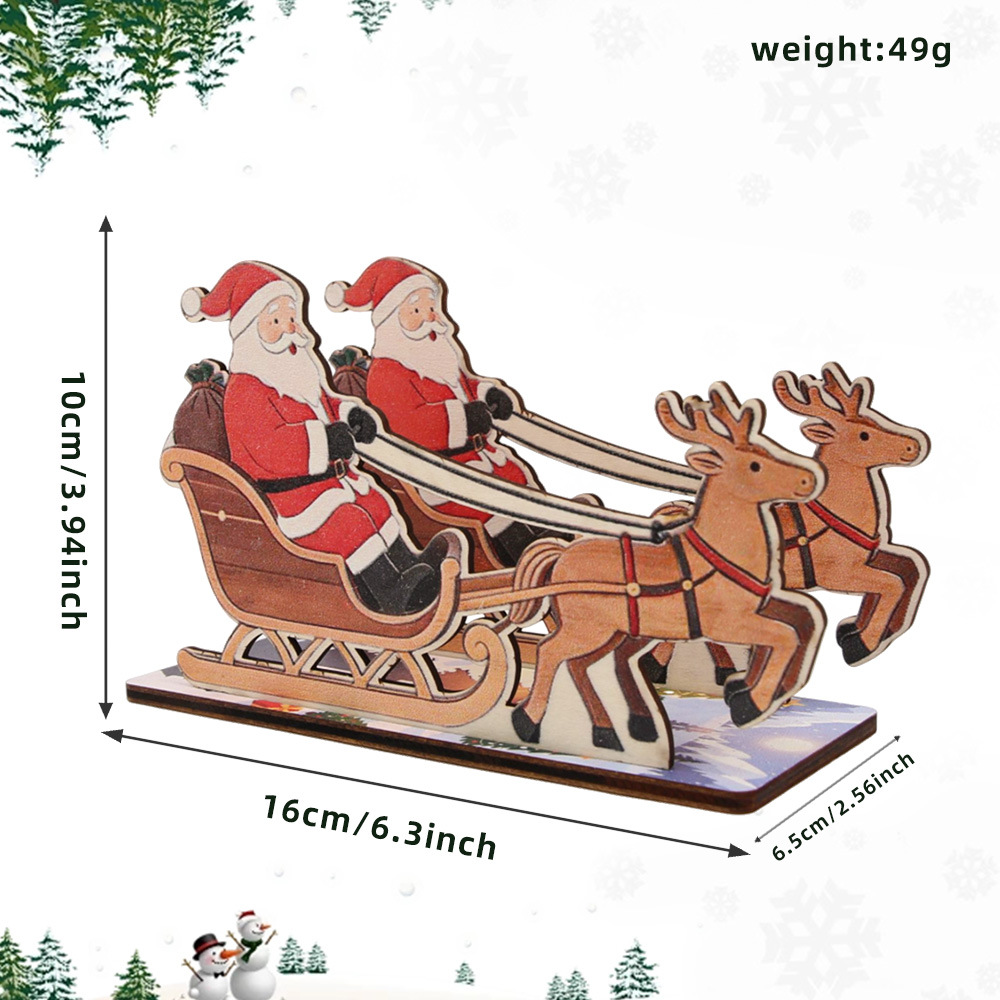 Navidad toallitas estante dibujos animados viejos alces estante de almacenamiento de papel de extracción tridimensional decoración de mesa de comedor caja de toallitas de Navidad image 9