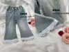 [半圆花边喇叭裤]