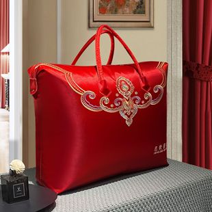 Wedding quilt bag silk quilt duvet large tote bag thickened oxford cloth storage bag home finishing bag
