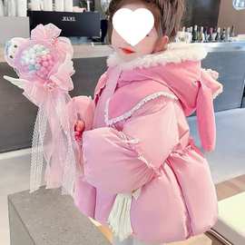 女童洛丽塔羽绒棉服外套2025新款儿童装冬季保暖棉袄女孩加厚时尚