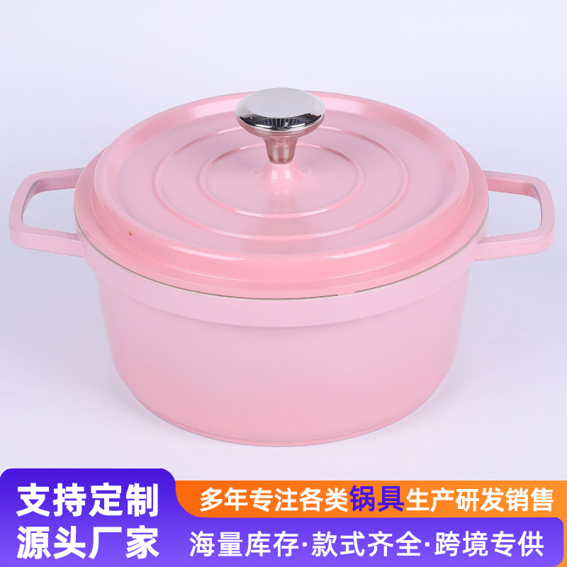 Nuevo tipo transfronterizo multifuncional olla de cocción antiadherente casera doble oreja antiepiloto estufa electromagnética estufa de gas olla general