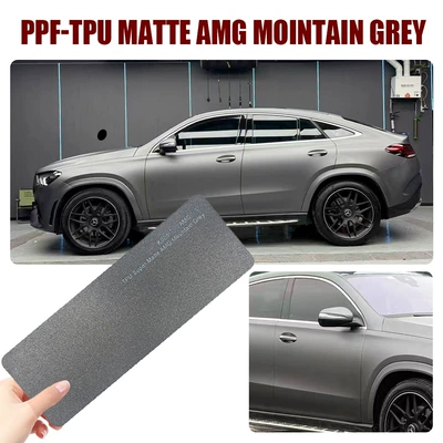 Axxpel Ultra-Matte Amg Mountain Gray Tpu Car Paint Color-Changing Protective Film Ppf Heat Repair Scratch Protection (Auto Color Change Film) - tpu-super-matte-amg-mountain-gray-152m-15m