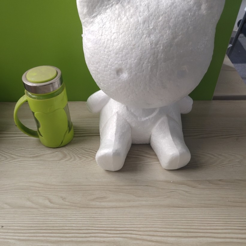 Oso Rosa molde oso modelo embrión blanco Qixi Día de San Valentín EPS Poli Dragón blanco espuma oso Clavel