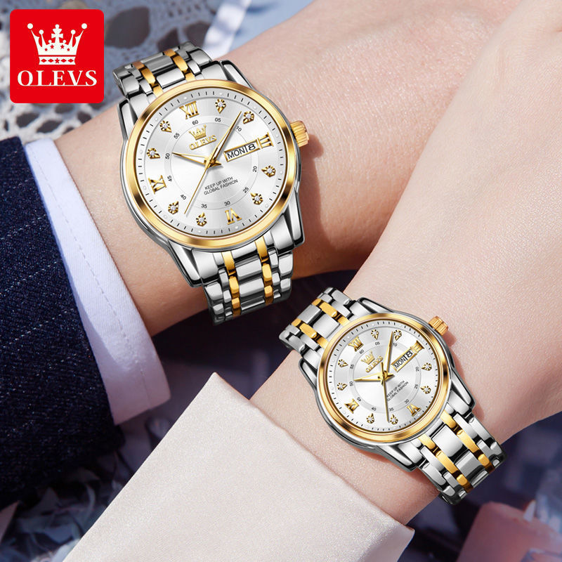 Swiss Genuine 2024 New Couple Watches, a Pair of Waterproof Luminous High-End Romantic Fashion Couple Models