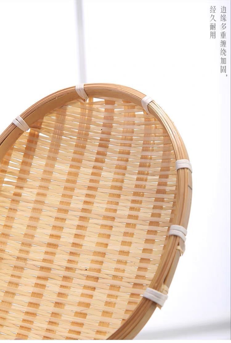 竹编晒的晒菜竹编竹编制品手工用收纳筐圆形簸箕晒盘东西无孔小筐-阿里巴巴