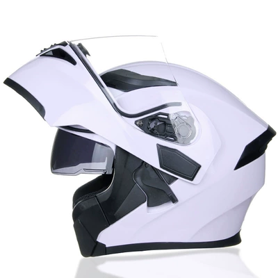 Dot Certified Cycling Equipment, Motorcycle Safety Supplies - white-m