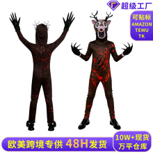 跨境儿童99夜森林鹿服装男孩成人小鹿斑比圣诞麋鹿怪物恐怖游戏服
