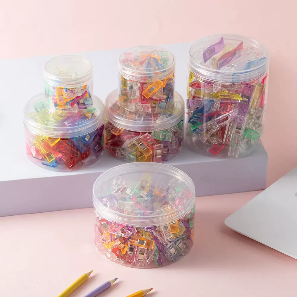 亚马逊热销白红塑料斧头夹DIY强力夹子新款拼布夹缝纫包边定位夹