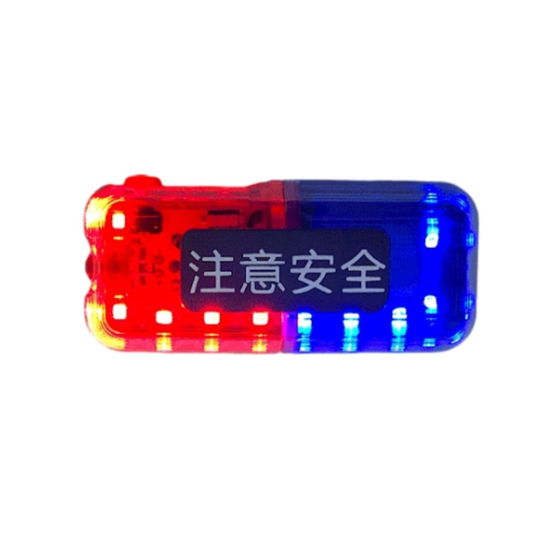 LED shoulder clip warning light waterproof charging shoulder light vibration induction night protection luminous signal light