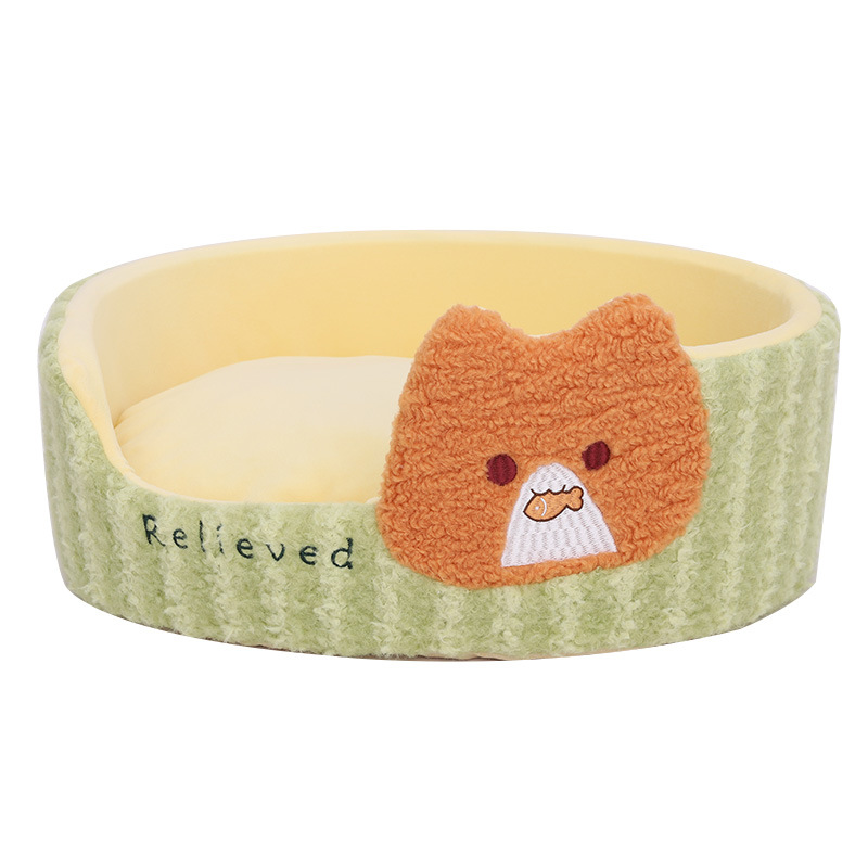 Cazada para gatos Four Seasons Universal Verano Cazada para perros semicerrada Casa para gatos súper grande con sofá para gatos en verano Cama para gatos Cama para mascotas