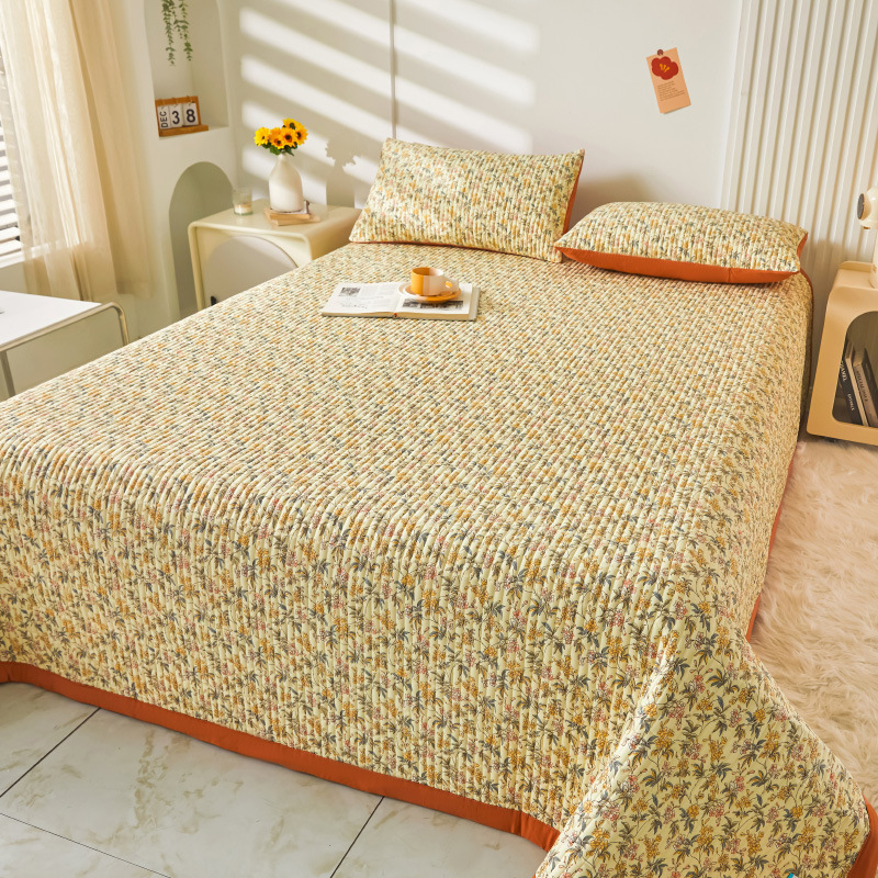 2025 nuevo estilo cubierta de cama de verano tatami de una pieza especial sábana acolchada cubierta de cama dormitorio individual juego de tres piezas