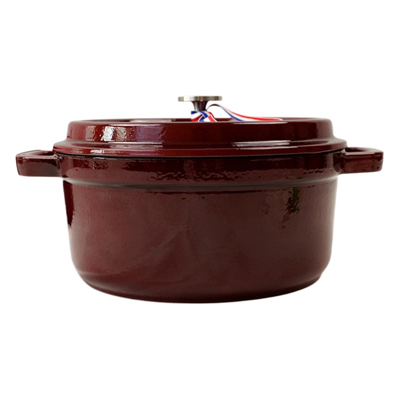 SX Kuke Cast Iron Enamel Pot Micro Pressure Pot Household Stew Pot Braised Pot Wok Uncoated Soup Pot High Color Value