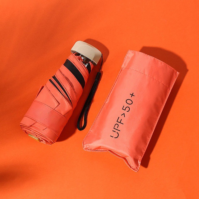 Paraguas solar para mujeres protector solar anti-UV paraguas portátiles pequeñas paraguas sol y lluvia mini paraguas personalizados al por mayor