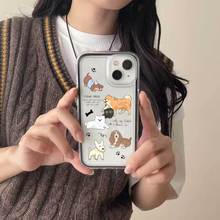 五只小狗三合一适用苹果16手机15iphone13PROMAX华为小米14手机壳