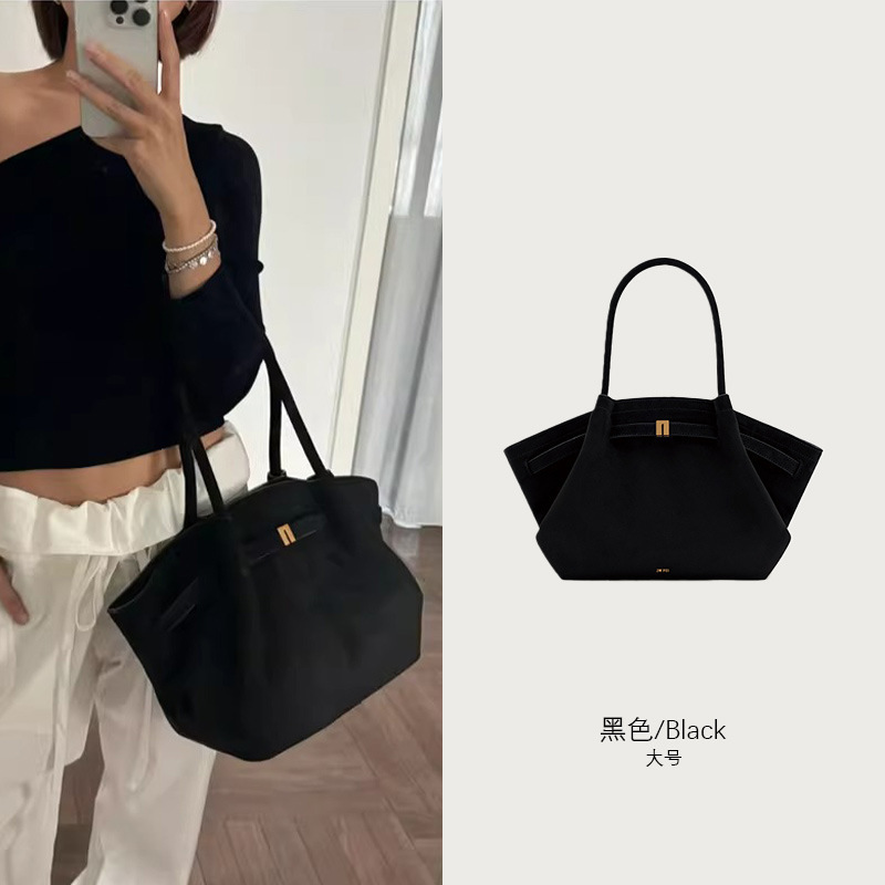 【爆款】jwpei同款饺子包麂皮绒通勤大容量托特包手提单肩女包包|undefined