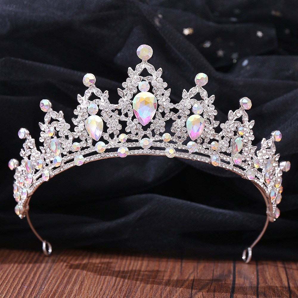 Artificial Crystal, Rhinestones Inlay Material Princess Bridal Crown Alloy Inlay Artificial Crystal Rhinestones Crown