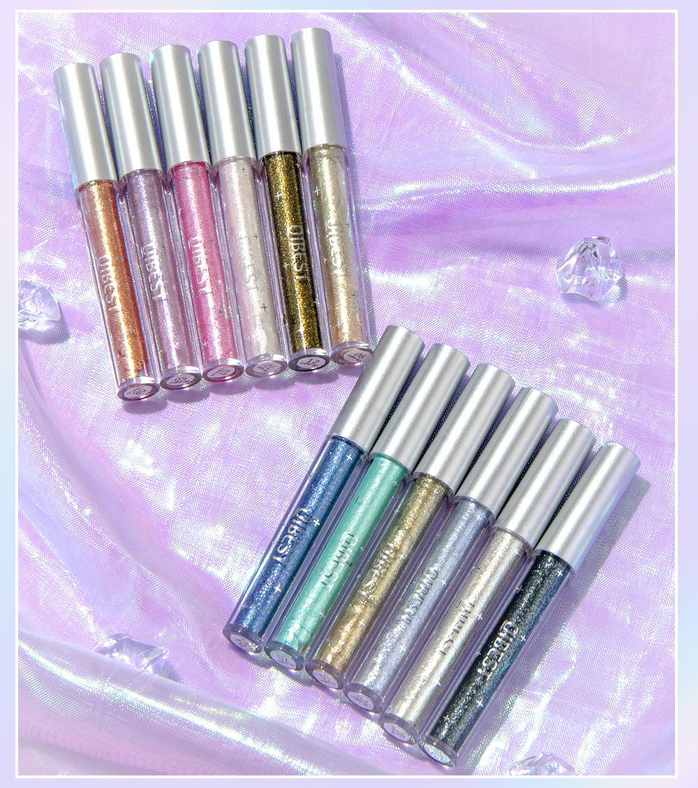 carina QIBEST Flasher Pearlescent High gloss Super shiny Matte Modified eye shadow Liquid Set_voghion.com