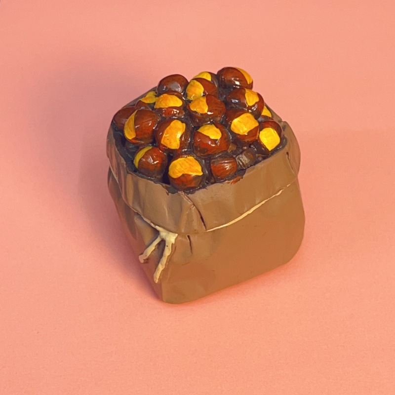 Creatividad de derechos de autor en línea gran tamaño de comida para jugar resina pegatinas de decoración para el hogar pegatinas de postre de pastel de simulación fábrica de stock