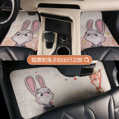 2024自動車座布団四季通用の狂気動物城モデルかわいいアニメ高級自動車マット汚れ耐性モデル