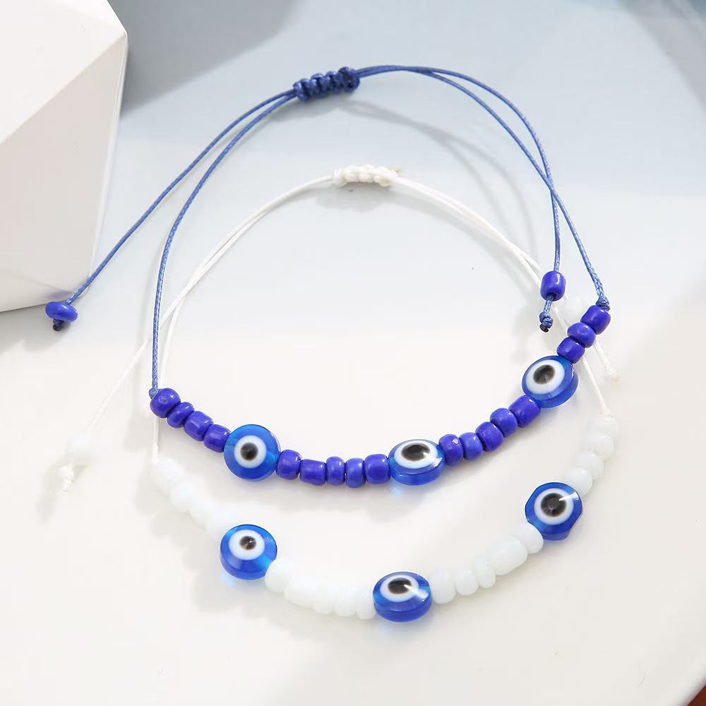 Lucky Evil Eye Red String Bracelet Adjustable Protection Jewelry_voghion.com
