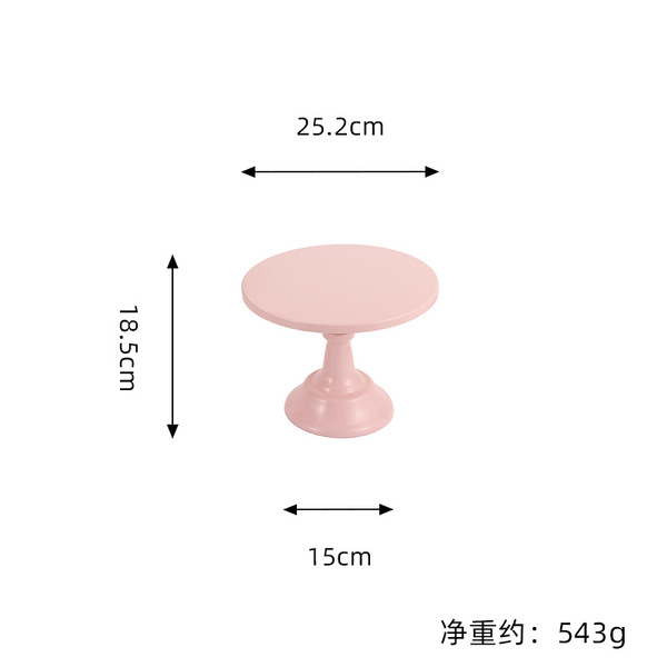 New dessert platform high -side tray cake disk lipstick plate metal…