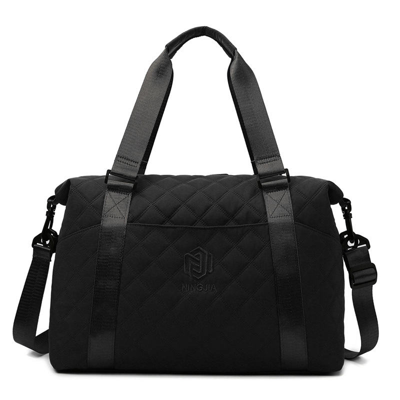 Bolsa de equipaje de viaje de rombo transfronterizo bolsa de fitness crossbody de estilo coreano ligero para mujer bolsa de almacenamiento de viaje de gran capacidad de alto grado