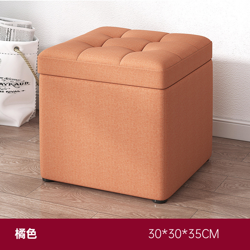 ❧❦♡【업그레이드 버전】 패브릭 오렌지색 30*30*35cm❧❦♡네