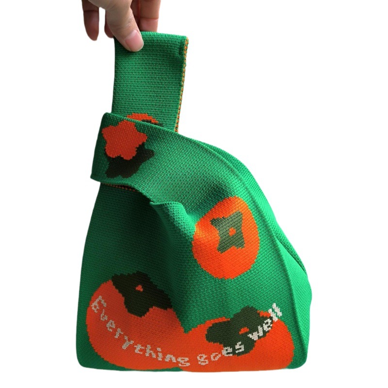 En stock suministro nuevo auspicioso Ruyi caqui Ruyi mano llevar chaleco bolsa regalo festivo