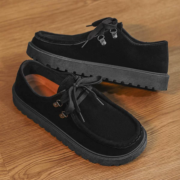 Kangaroo Shoes Men's Classic Japanese Work Shoes Retro Casual Leather Shoes Men's Lace-Up Japanese Derby Shoes Outdoor Hiking