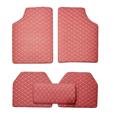 Universal Foot Pad, Mats, Universal Pvc Leather Carpet - wine-red-the-weight-of-a-single-set-is-about-500-550-grams