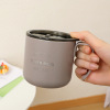 Coffee handle stainless steel, handheld cup with glass, 2020, Birthday gift, wholesale